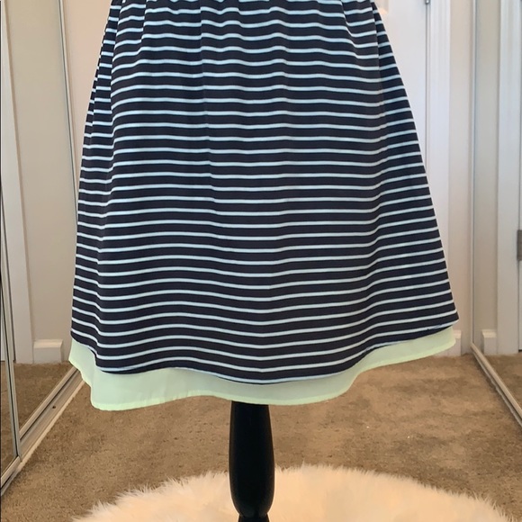 JOLT Yellow w Black & White Stripes Mini Dress - Picture 4 of 7